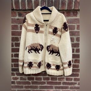 Vintage chunky knit Buffalo sweater